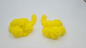 Air sacs printed and divided into two parts