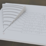 A base where different layers with some tags in Braille to relate