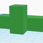 Two of the same model show the difference orientation can make. One has a part floating in the air and the other is turned in a way there are no parts floating in the air. 