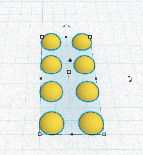 Grouping the 8 dots into one element